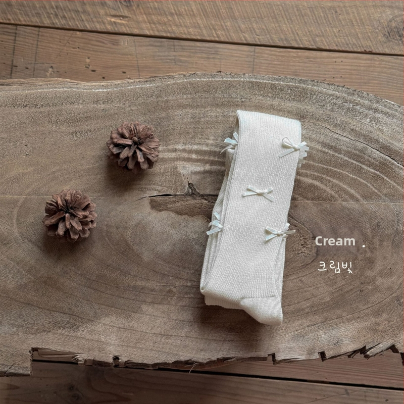 Colanți pentru fetițe din bumbac, cu funda, talie înaltă, fără deschidere între picioare, lungi, primăvară-toamnă, 80% bumbac