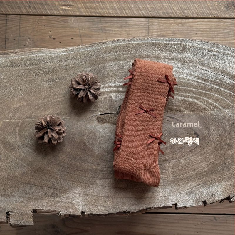 Colanți pentru fetițe din bumbac, cu funda, talie înaltă, fără deschidere între picioare, lungi, primăvară-toamnă, 80% bumbac