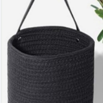 Košara za rublje od pamukom na zid, sklopiva, model 111, za pohranu donjeg rublja, CD-a, uredskih potrepština, voća i knjiga