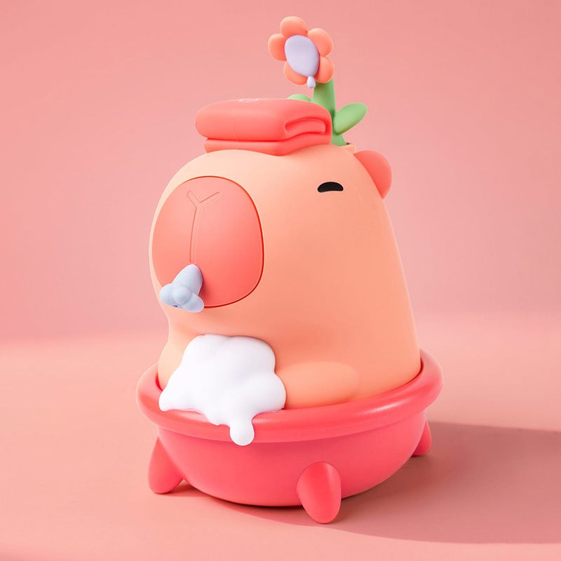 Elektrinis putų formuotojas šampūnui, indų plovimui ir dušo geliui – stalinis, jutiklis, ABS, apie 420 g