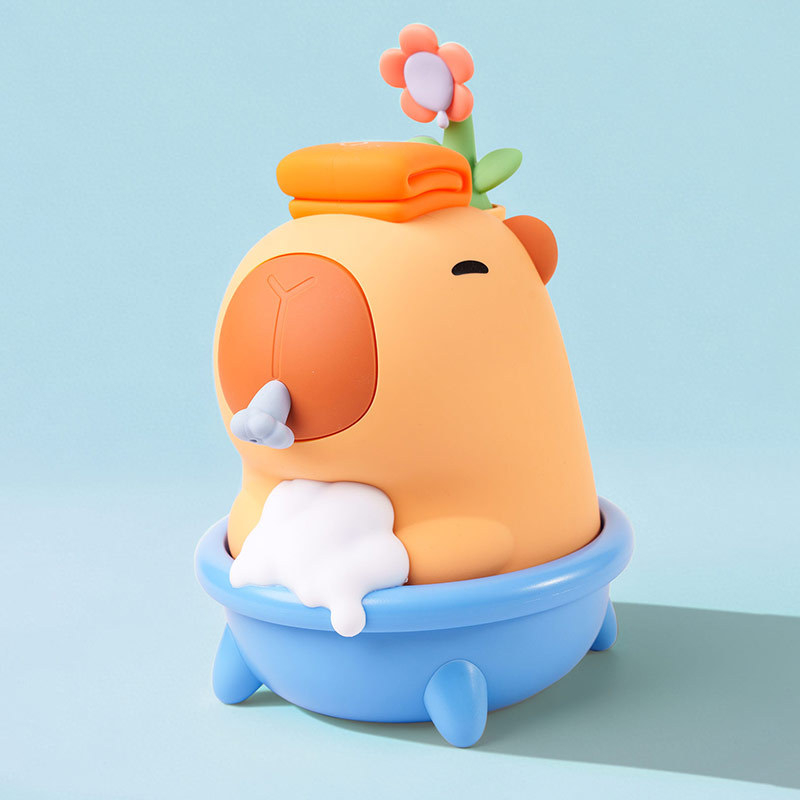 Elektrinis putų formuotojas šampūnui, indų plovimui ir dušo geliui – stalinis, jutiklis, ABS, apie 420 g