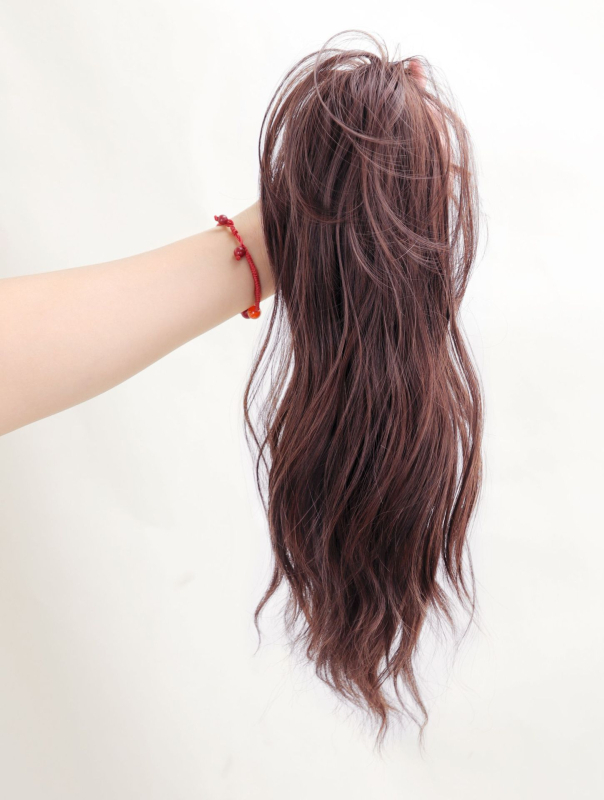 Korealiku stiili klips-poni uodega jaoks, pilvekujulise lõiminguga ja lillekimp, sünteetiline kiud kuumusele vastupidav, mudel 1137