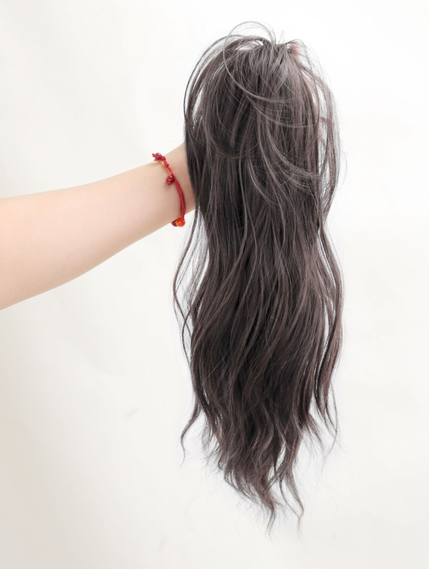 Korealiku stiili klips-poni uodega jaoks, pilvekujulise lõiminguga ja lillekimp, sünteetiline kiud kuumusele vastupidav, mudel 1137