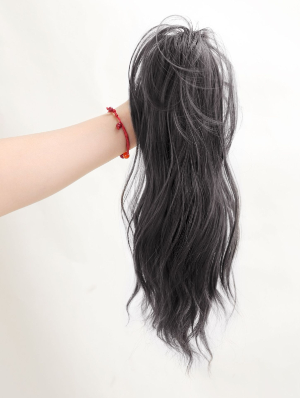 Korealiku stiili klips-poni uodega jaoks, pilvekujulise lõiminguga ja lillekimp, sünteetiline kiud kuumusele vastupidav, mudel 1137