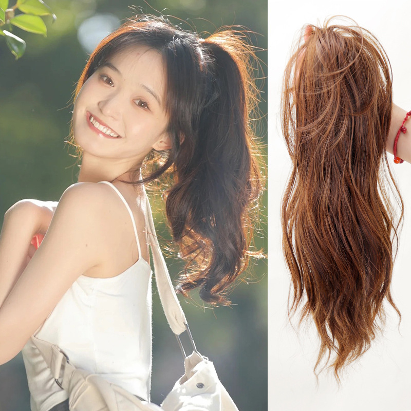 Korealiku stiili klips-poni uodega jaoks, pilvekujulise lõiminguga ja lillekimp, sünteetiline kiud kuumusele vastupidav, mudel 1137