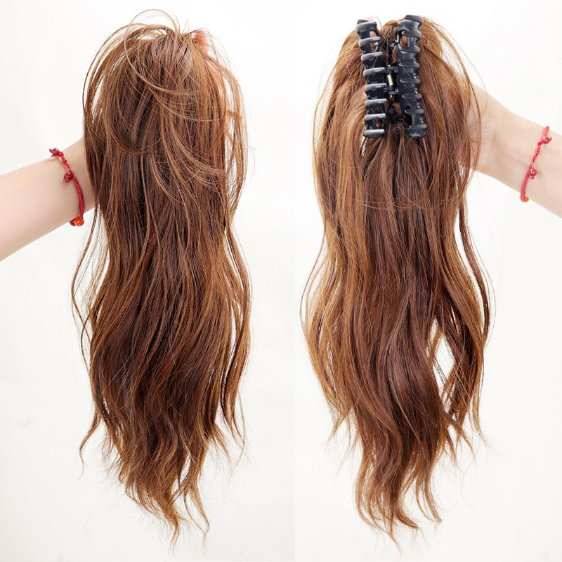 Korealiku stiili klips-poni uodega jaoks, pilvekujulise lõiminguga ja lillekimp, sünteetiline kiud kuumusele vastupidav, mudel 1137