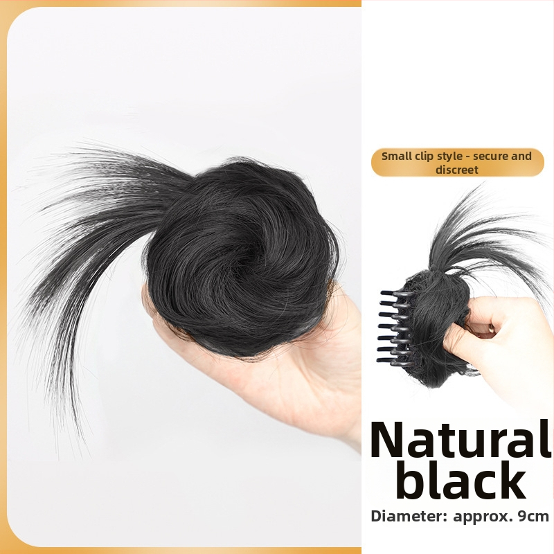 Ponytail parukas klipsiga, poolikult seotud lillekimp, kuumust-taluv sünteetiline juuksed — Yunhui