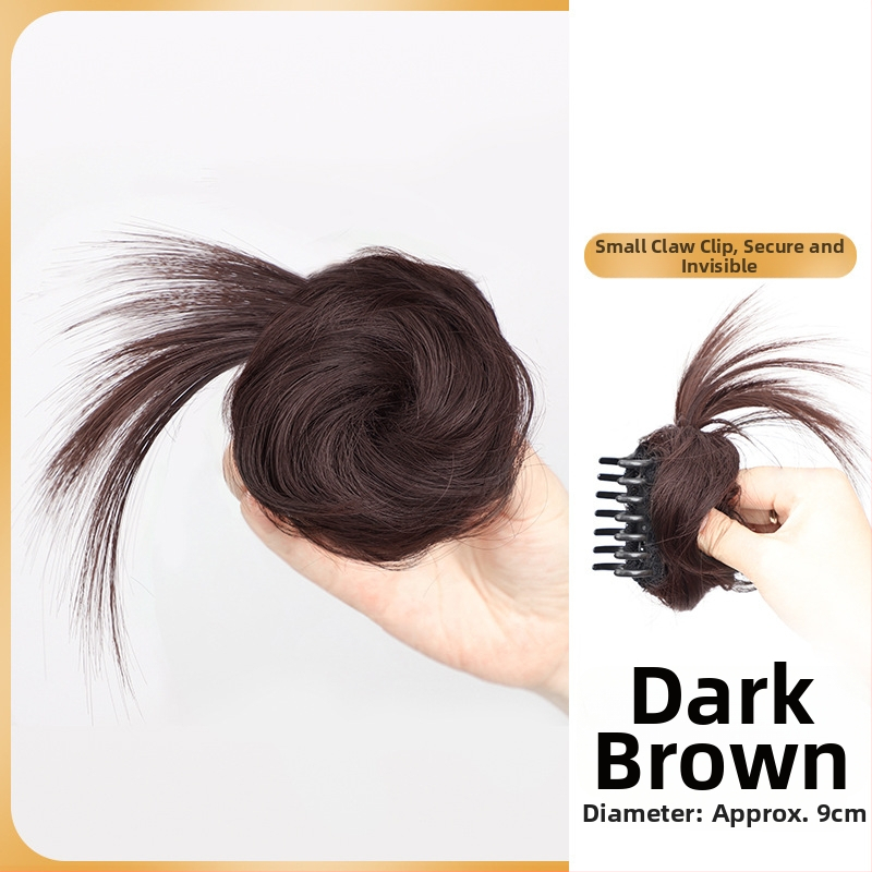 Ponytail parukas klipsiga, poolikult seotud lillekimp, kuumust-taluv sünteetiline juuksed — Yunhui