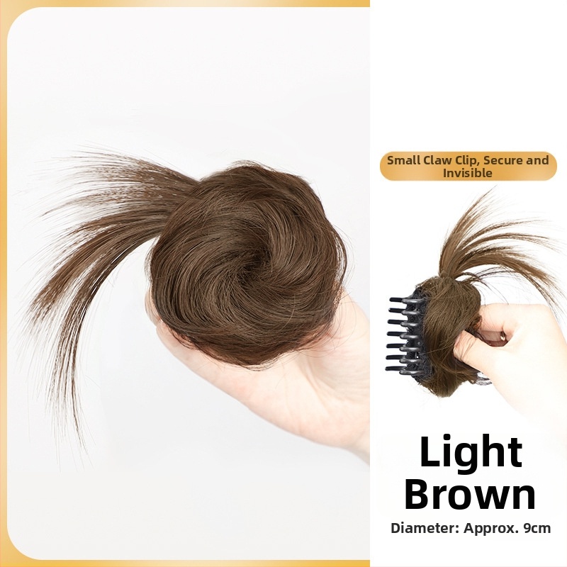 Ponytail parukas klipsiga, poolikult seotud lillekimp, kuumust-taluv sünteetiline juuksed — Yunhui