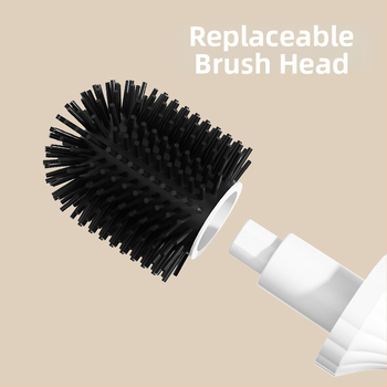 Elektrinis tualeto šepetėlis su sieniniu laikikliu, modelis MZ-008, mechaninis veikimas, USB įkrovimas, be laikmačio