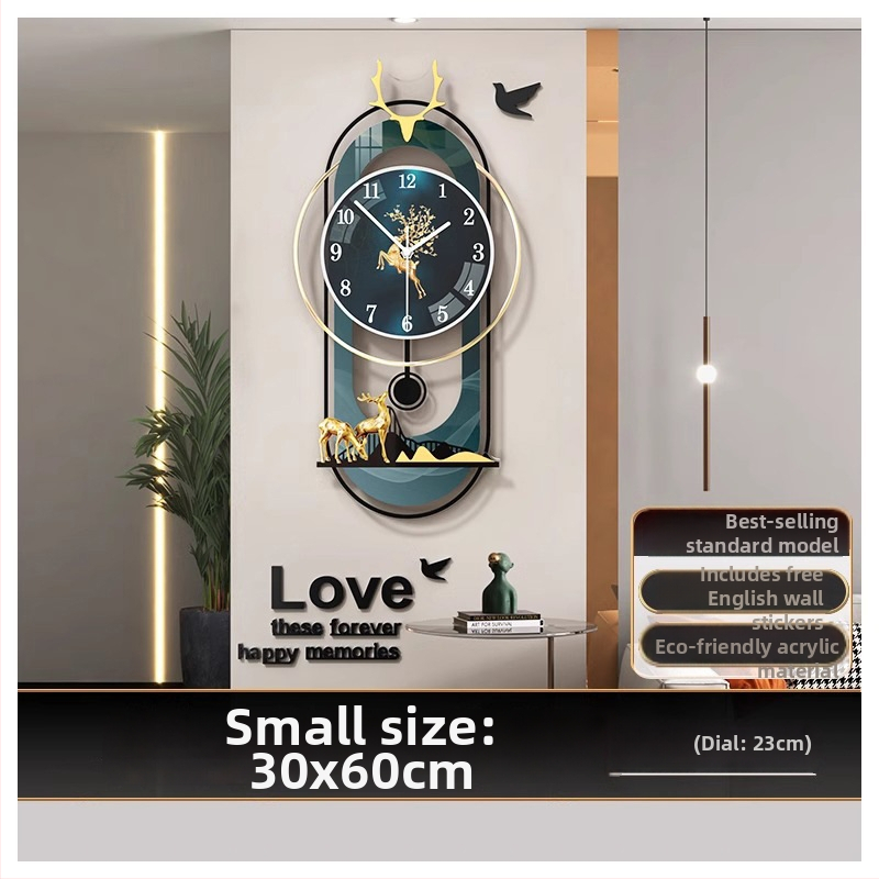 Moderný oválny nástenný hodiny s pohonom JPOK T3, ciferník z plexisklu, napájanie batériou