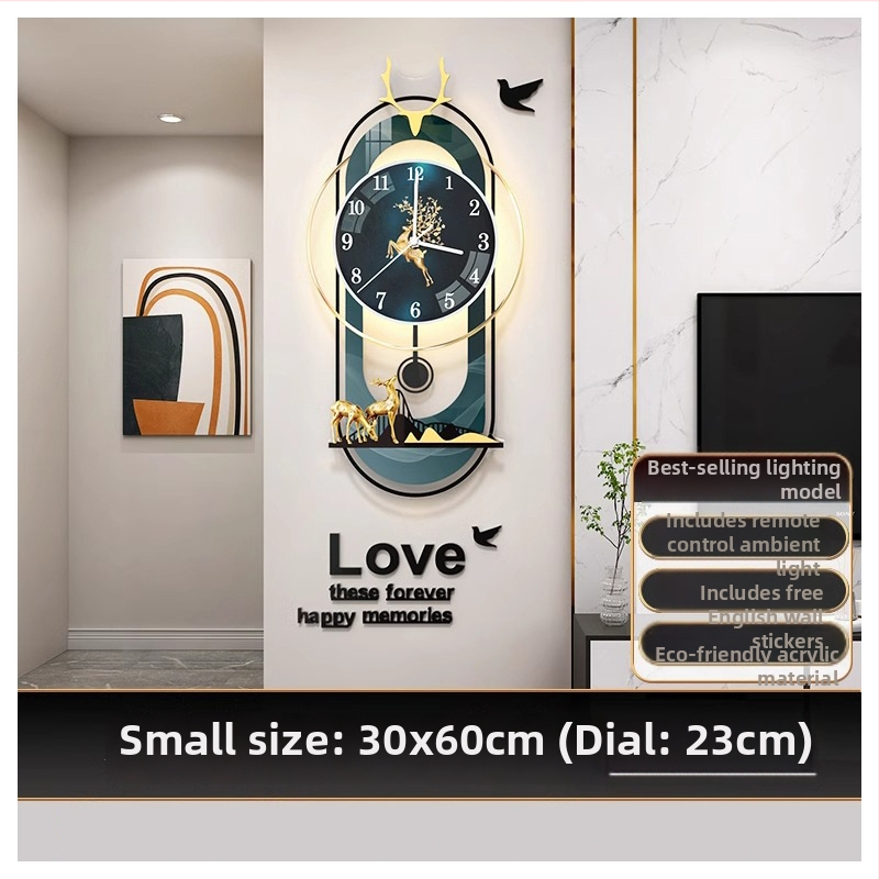 Moderný oválny nástenný hodiny s pohonom JPOK T3, ciferník z plexisklu, napájanie batériou