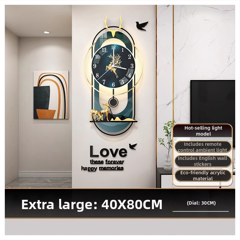 Moderný oválny nástenný hodiny s pohonom JPOK T3, ciferník z plexisklu, napájanie batériou