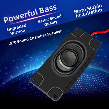 Stačiakampio formos garsiakalbio korpusas 3070, 4 Ω, 3 W, pilnas diapazonas, koaksialinis, 50-30000 Hz