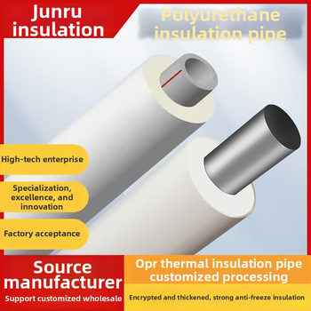 Nerūdijančio plieno izoliuotas vamzdis su poliuretano putomis – integruota kompozitinė vamzdynė karšto ir šalto vandens bei šildymo sistemoms; šilumos laidumas 0,0209 W/mK; PU tankis 40–60 kg/m³