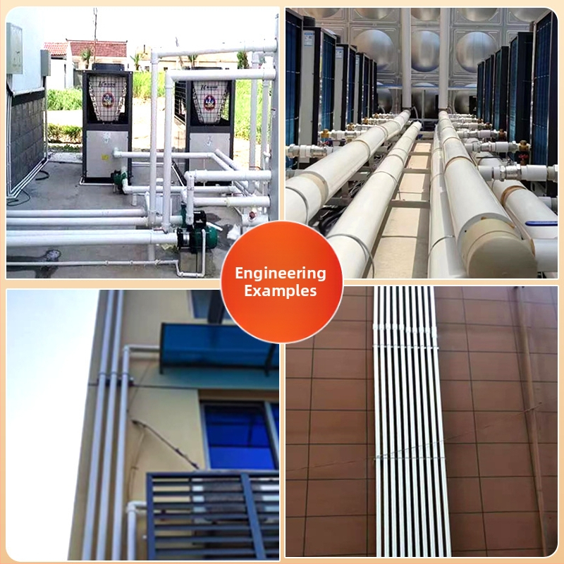 Nerūsējošā tērauda izolētā caurule ar poliuretāna putāmām — integrēta kompozītcaurule apkures, karstā ūdens un ūdens sistēmām; siltuma vadītspēja 0,0209 W/mK; PU blīvums 40–60 kg/m³