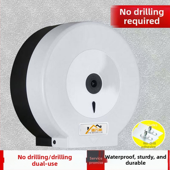 Seinakinnitusega veekindel tualettpaberi rulli karp, plastikust