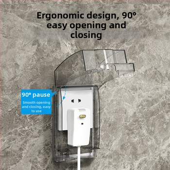 Atspari vandeniui tualeto lizdo dėžutė su dangčiu, pakelta ir ištiesta apsauga, PC plastikas, lizdų priedai, International electrician