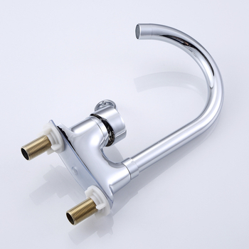 Меден двойен кран за мивка, 360° въртене, смесител за мивка, модел V3108, 20 мм входове/изходи