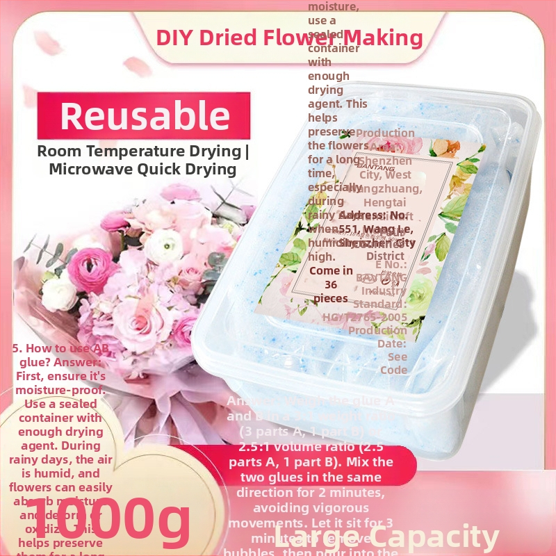 Desikant na sušenie a odvlhčenie kvetov, 500 g, balenie 24 kusov v škatuli