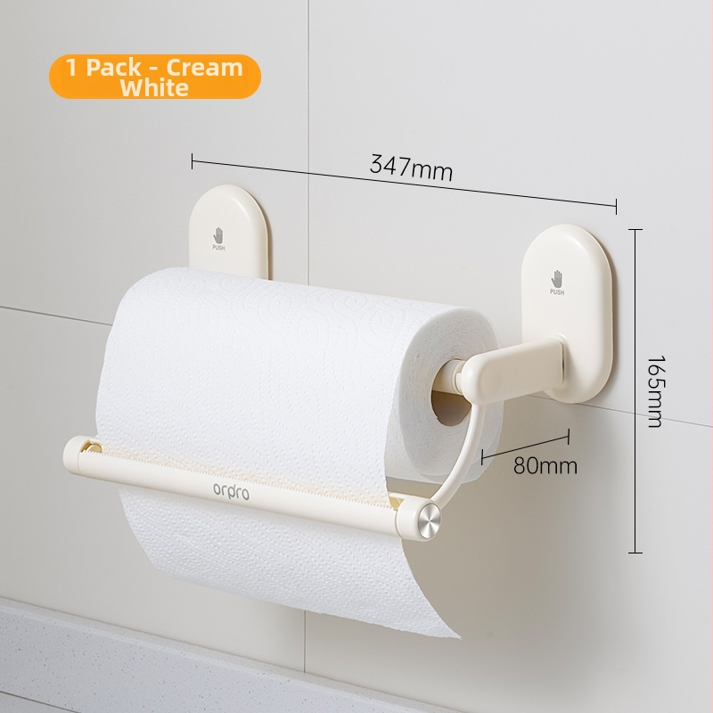 Köögipaberi rulli hoidja imava kinnitusiga – ABS, mudel C13004, kaasaegne minimalistlik stiil, sobib paberi rullidele, mitmekülgne