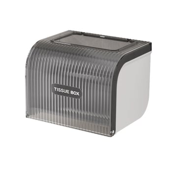 Zidna kutija za toaletni papir bez bušenja, vodootporna, ABS+PET, model W8286, pogodna za rolu papira, kupaonica