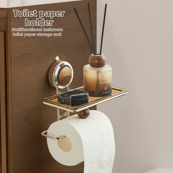 Vannitoa paberrulli hoidja, seinakinnitusega, puurimist vajamata, imemiskorkiga, plastist, mitmekülgne