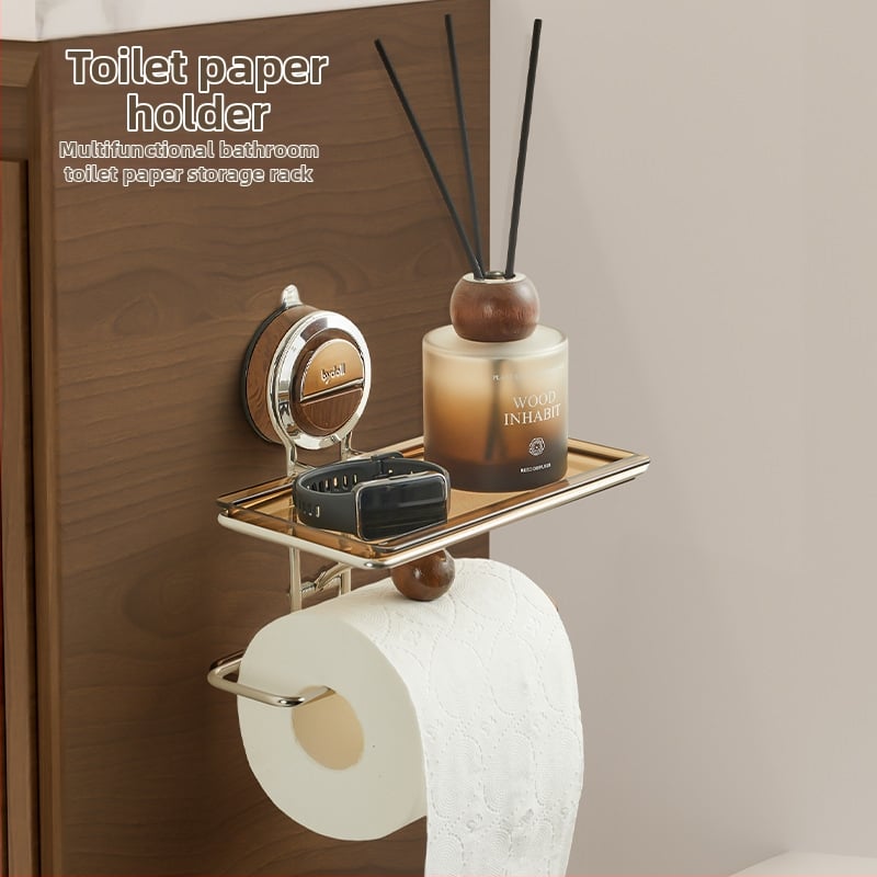 Vannitoa paberrulli hoidja, seinakinnitusega, puurimist vajamata, imemiskorkiga, plastist, mitmekülgne