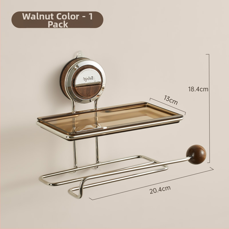 Vannitoa paberrulli hoidja, seinakinnitusega, puurimist vajamata, imemiskorkiga, plastist, mitmekülgne