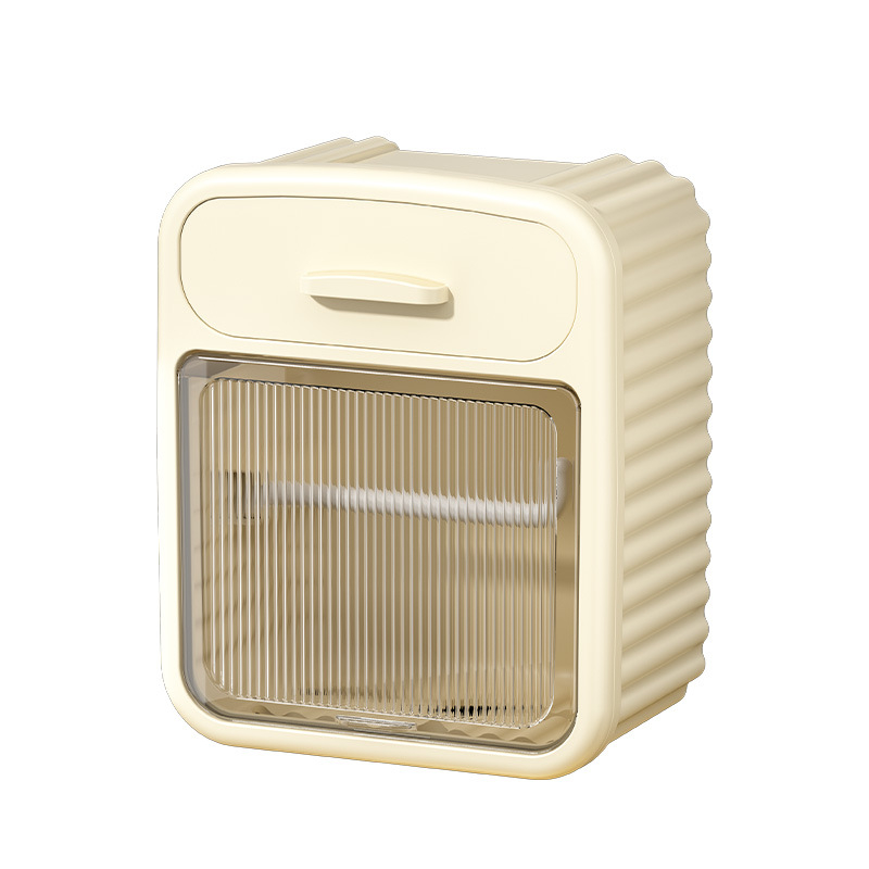 Cutie de perete pentru hârtie igienică, model ZJH01, material PP, impermeabilă și multifuncțională, pentru role de hârtie