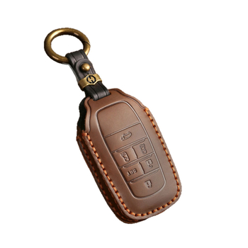 Toyota võtmekate (mudelid Corolla, Avalon, Camry, Levin, C-HR, RAV4) – veisnahk, minimalistlik stiil, hallmo bränd, litsentsitud eribränd, kohandamine puudub