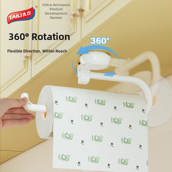 Taili ABS sieninis popieriaus ritinio laikiklis, su išlenktais kampas, injekcinio formavimo technologija, šiuolaikiškas minimalistinis stilius