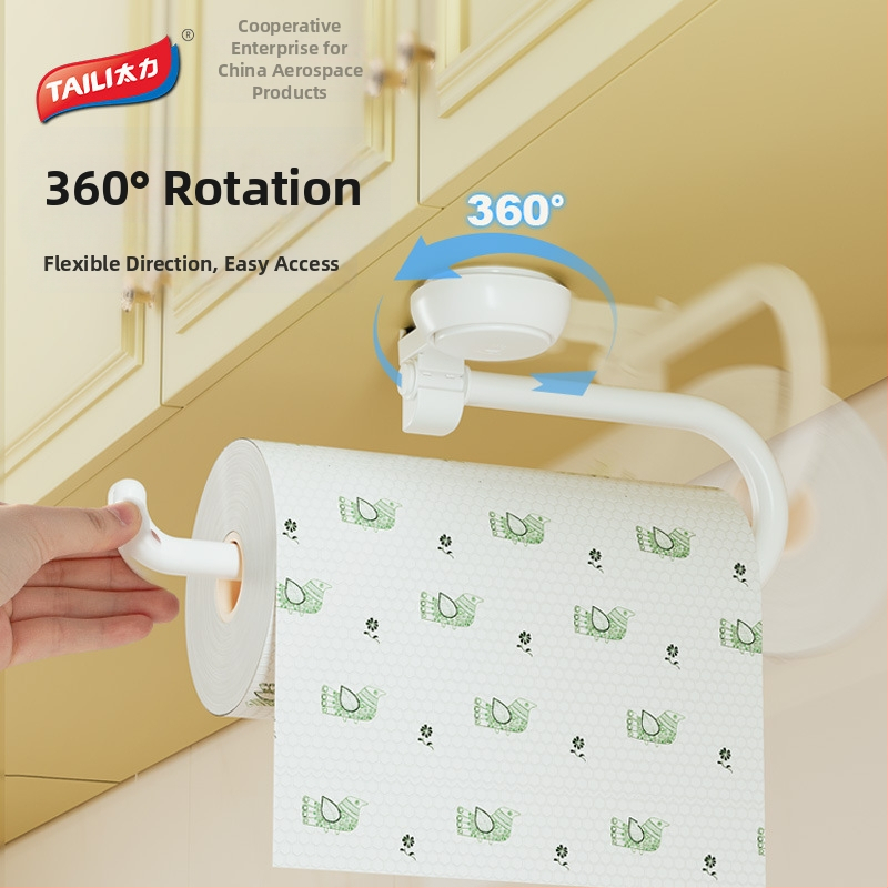 Taili ABS sieninis popieriaus ritinio laikiklis, su išlenktais kampas, injekcinio formavimo technologija, šiuolaikiškas minimalistinis stilius