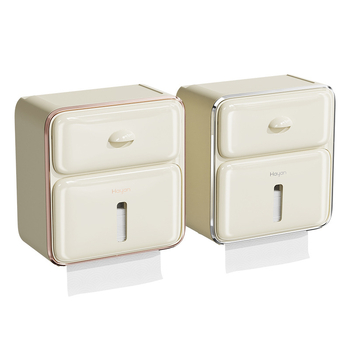 Cutie multifuncțională pentru hârtie igienică, montaj pe perete, fără găuri, impermeabilă, din plastic, model HY-5509