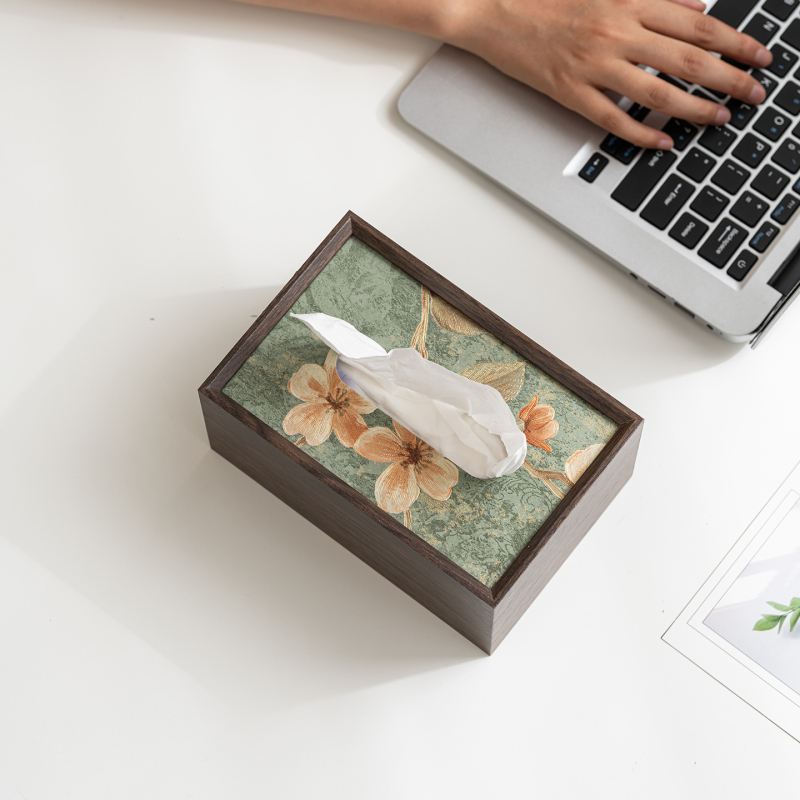 Cutie de șervețele din lemn, cu logo personalizabil, compatibilă cu șervețele de hârtie, multifuncțională pentru living