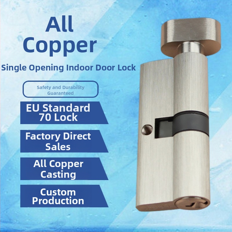 Le Lang meďný zámkový valec RCR-01, pre vnútorné drevené dvere, európsky štandard, moderný štýl