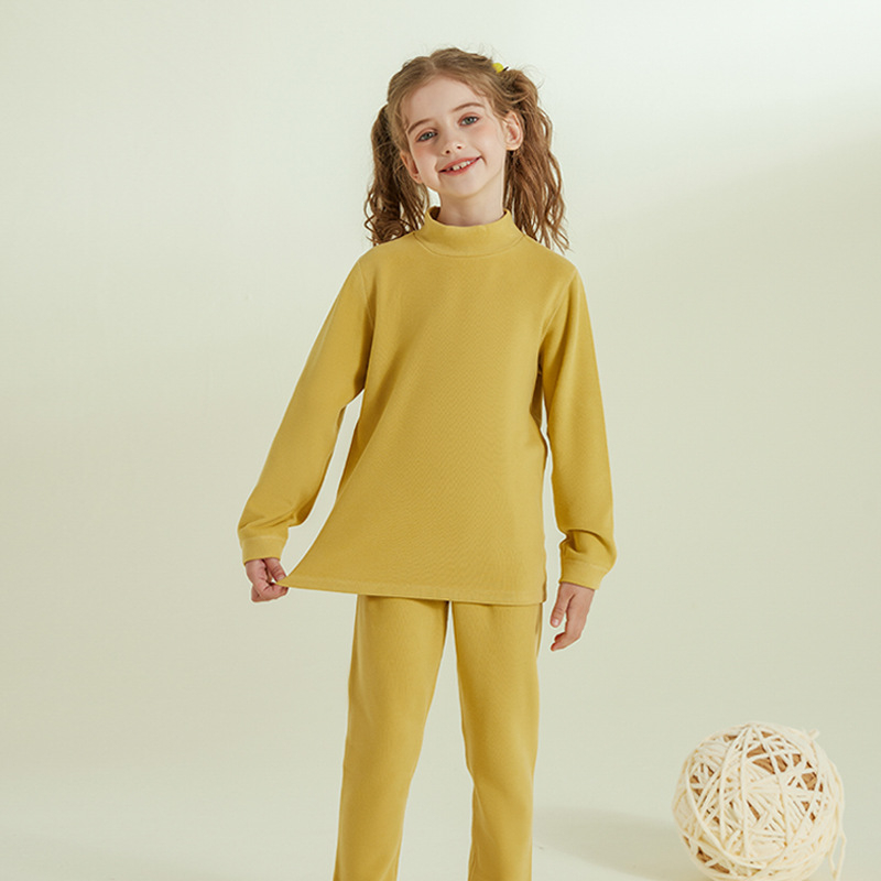 Vaikų terminis komplektas viršutiniam ir apatiniam drabužiui, dvipusis fliso pamušalas, storas, šiltas namų drabužiai