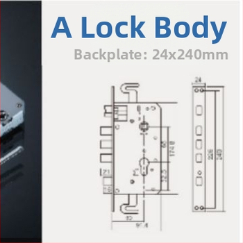 Telo zámku – oceľ, model 01112, značka Purrucker/Prucker, rozsah použitia 40-78, hmotnosť 5