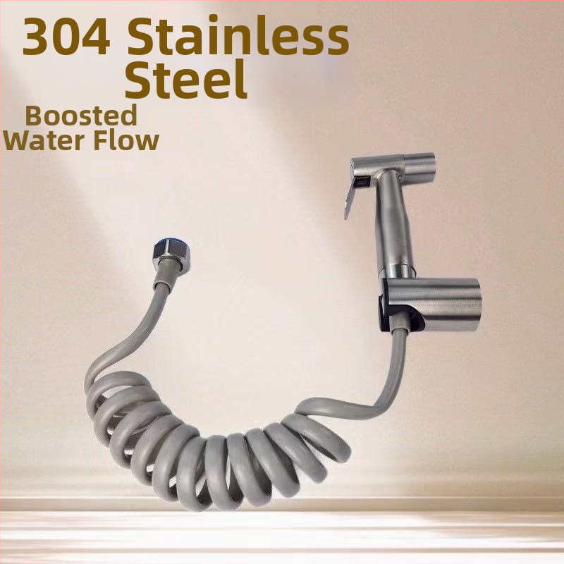 Jiukun 304 nehrdzavejúca oceľ toaletná čistiaca pištoľ — čistenie toalety, inštalácia možná