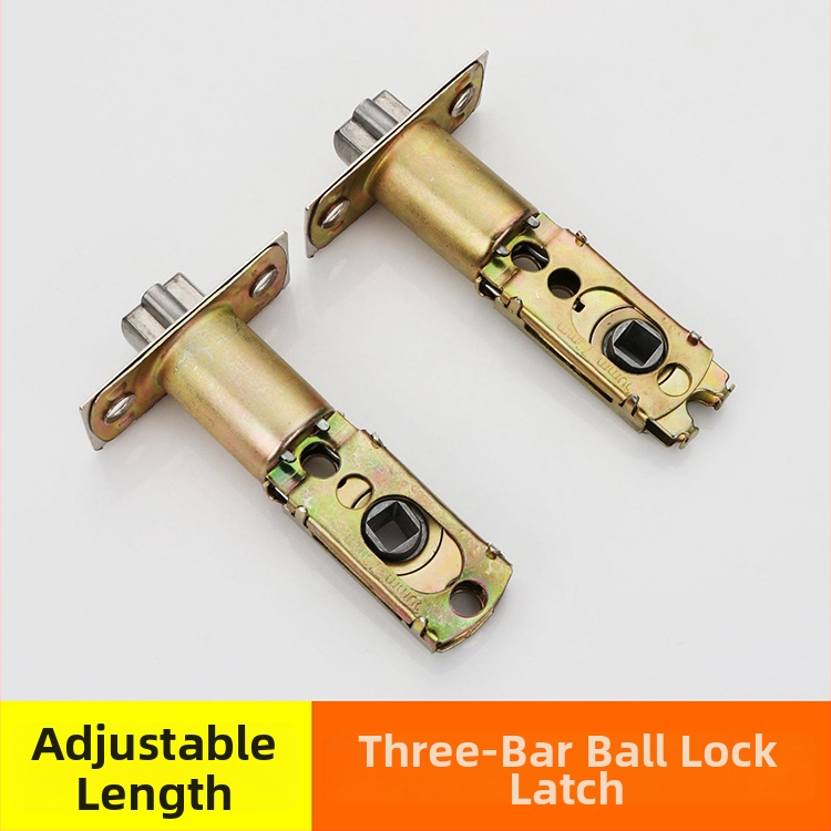 Kamuolinis užraktas durims, trijų polių, modelis 110, cinko lydinys, tinka vonios ir virtuvės durims, šiuolaikinis minimalistinis stilius