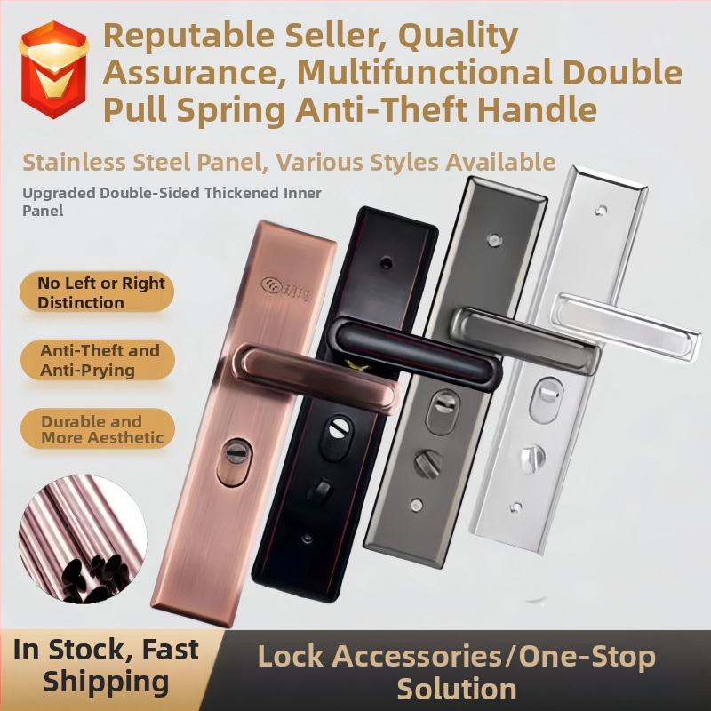 Rukoväť na dvere - nerezová oceľ, proti krádeži, hrubší panel, dvojvrstvová ochrana proti vypáčeniu, multifunkčne nastaviteľná | Model 2023/10915/10208