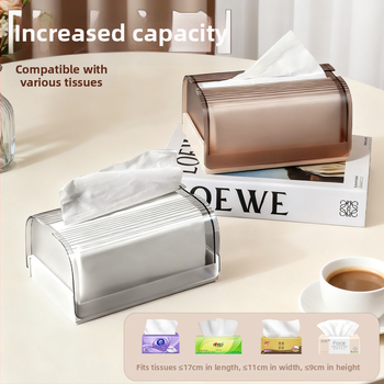 AK896 taskurätikute karp vedrumehhanismiga, PP+PET; mitmekülgne, sobib autole, eluruumile ja vannitoa jaoks