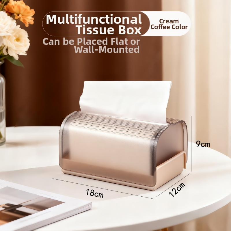 AK896 taskurätikute karp vedrumehhanismiga, PP+PET; mitmekülgne, sobib autole, eluruumile ja vannitoa jaoks