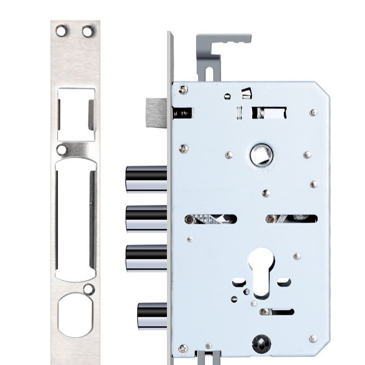 Biometrická zámka s odtlačkom prsta – špeciálne tvarovaný zámkový telpanel, vodítacia doska, nerezová oceľ, model 000, hmotnosť 0,1 kg