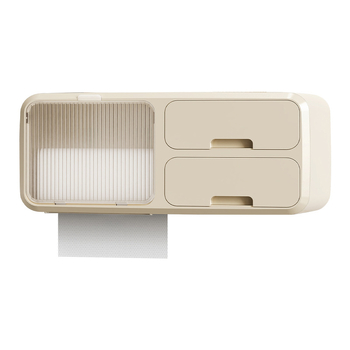 Seinasse paigaldatav tualettpaberikorv ilma puurimiseta, veekindel PP-materjal, sobib rullpaberile, vannituba