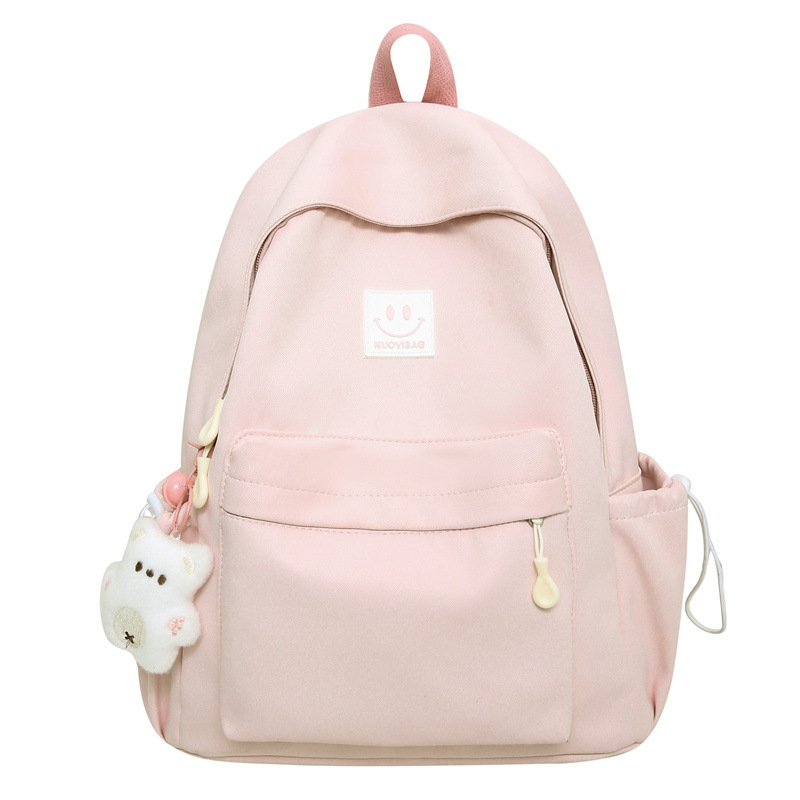 Lányoknak tervezett iskolatáska - nejlon, lélegző, légpárnás vállpánt, friss és édes stílus