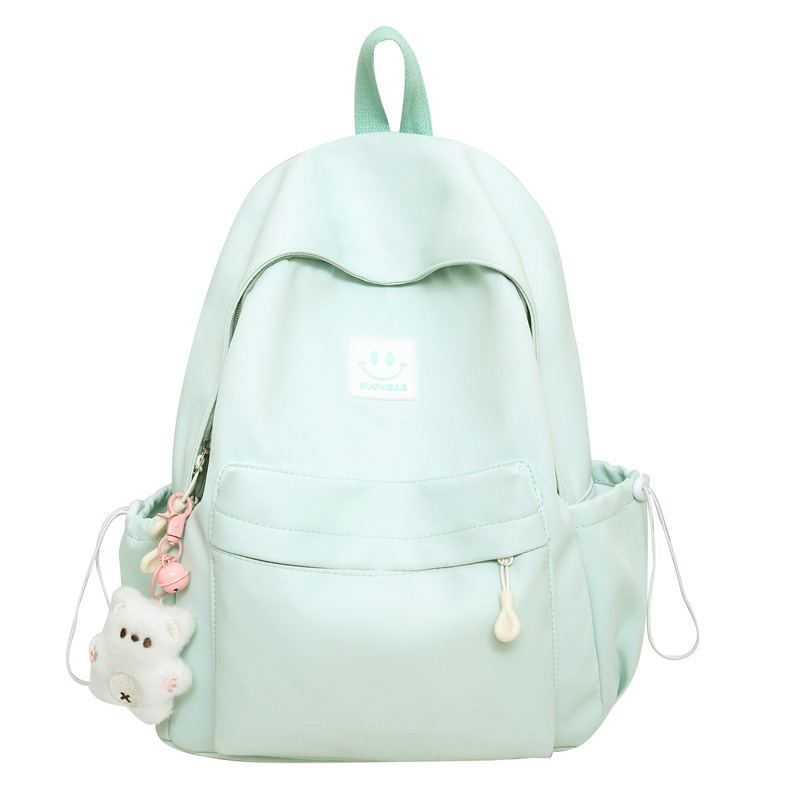 Lányoknak tervezett iskolatáska - nejlon, lélegző, légpárnás vállpánt, friss és édes stílus