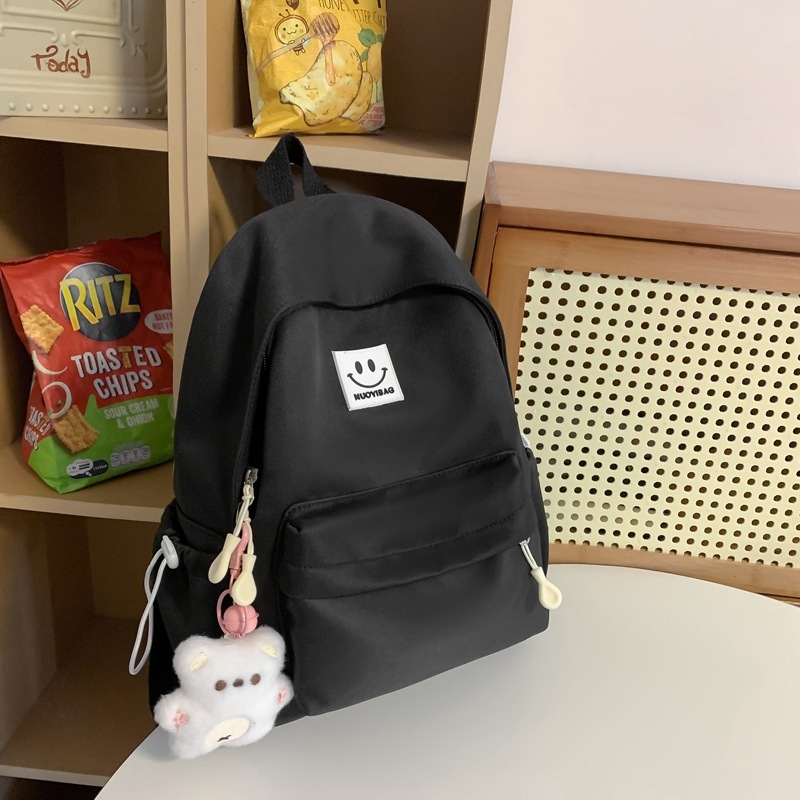 Lányoknak tervezett iskolatáska - nejlon, lélegző, légpárnás vállpánt, friss és édes stílus