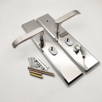 Lopás elleni ajtópanel fogantyú zár – rozsdamentes acél, modell 9009-03, tömeg 1100 g, panel vastagság 1,5 mm