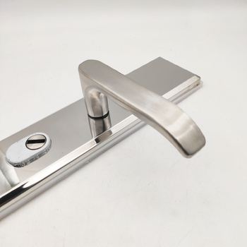 Lopás elleni ajtópanel fogantyú zár – rozsdamentes acél, modell 9009-03, tömeg 1100 g, panel vastagság 1,5 mm